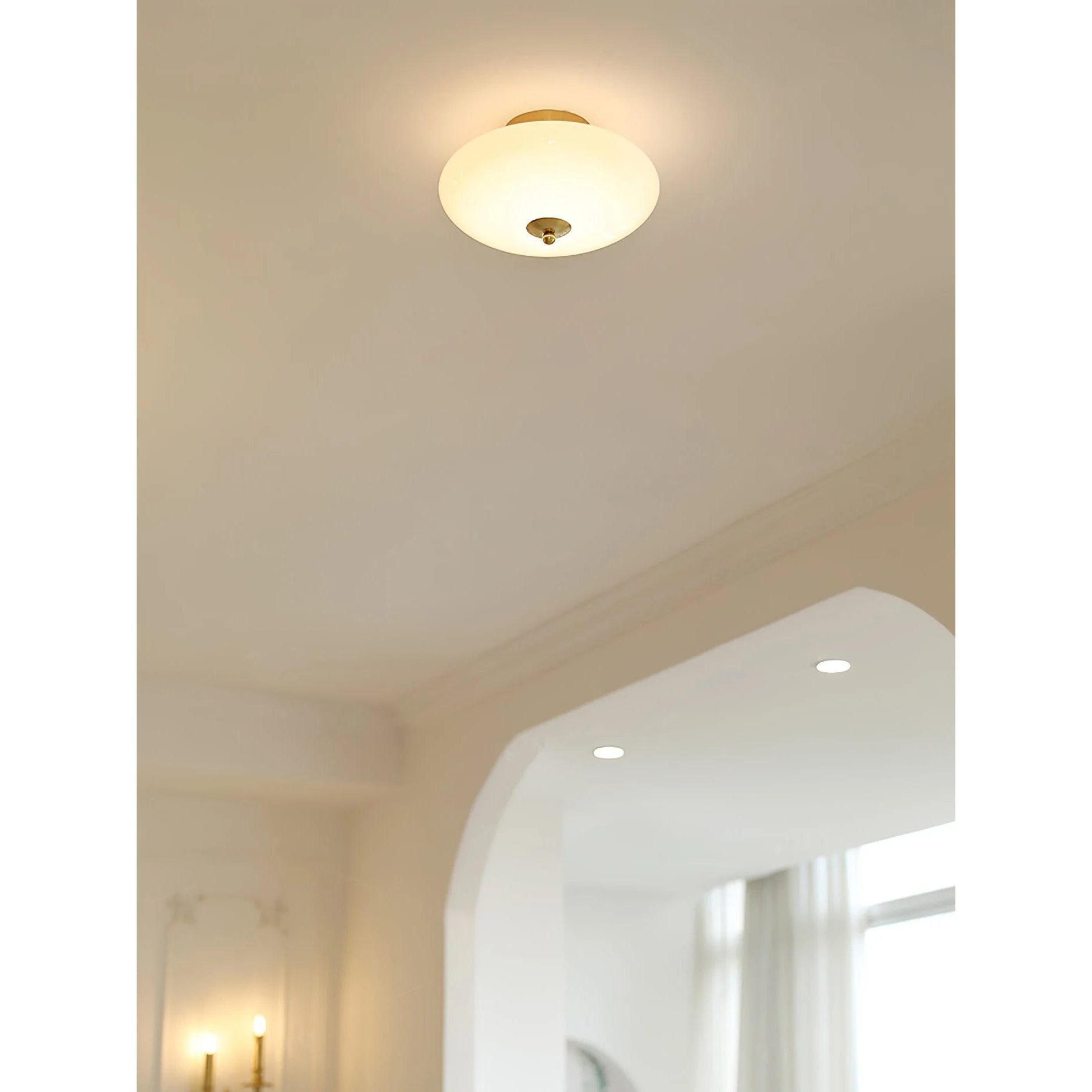 Opal Modern Glass Ceiling Light - Image 12