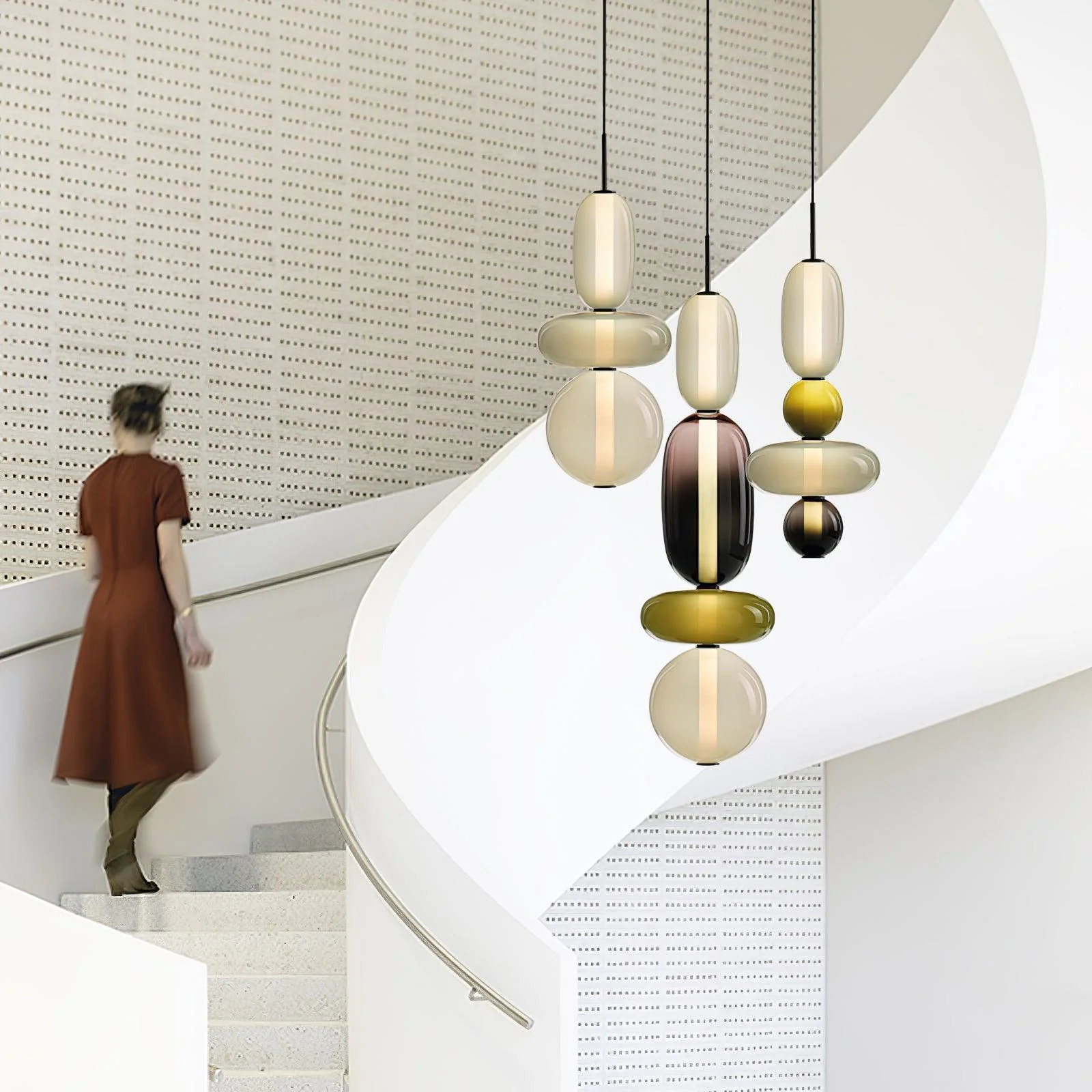 Orba Candied Glass Pendant Light - Image 29