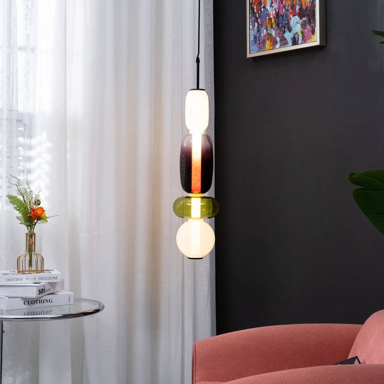 Orba Candied Glass Pendant Light - Image 4
