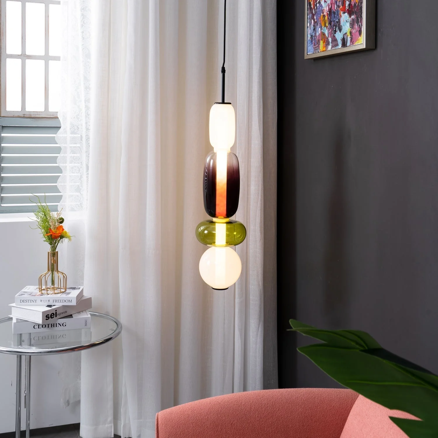 Orba Candied Glass Pendant Light - Image 75