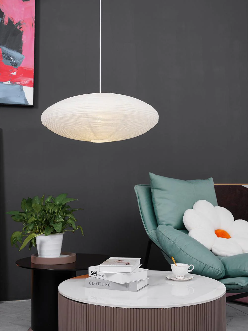 Orba Washi Paper 15A Pendant Light - Image 59