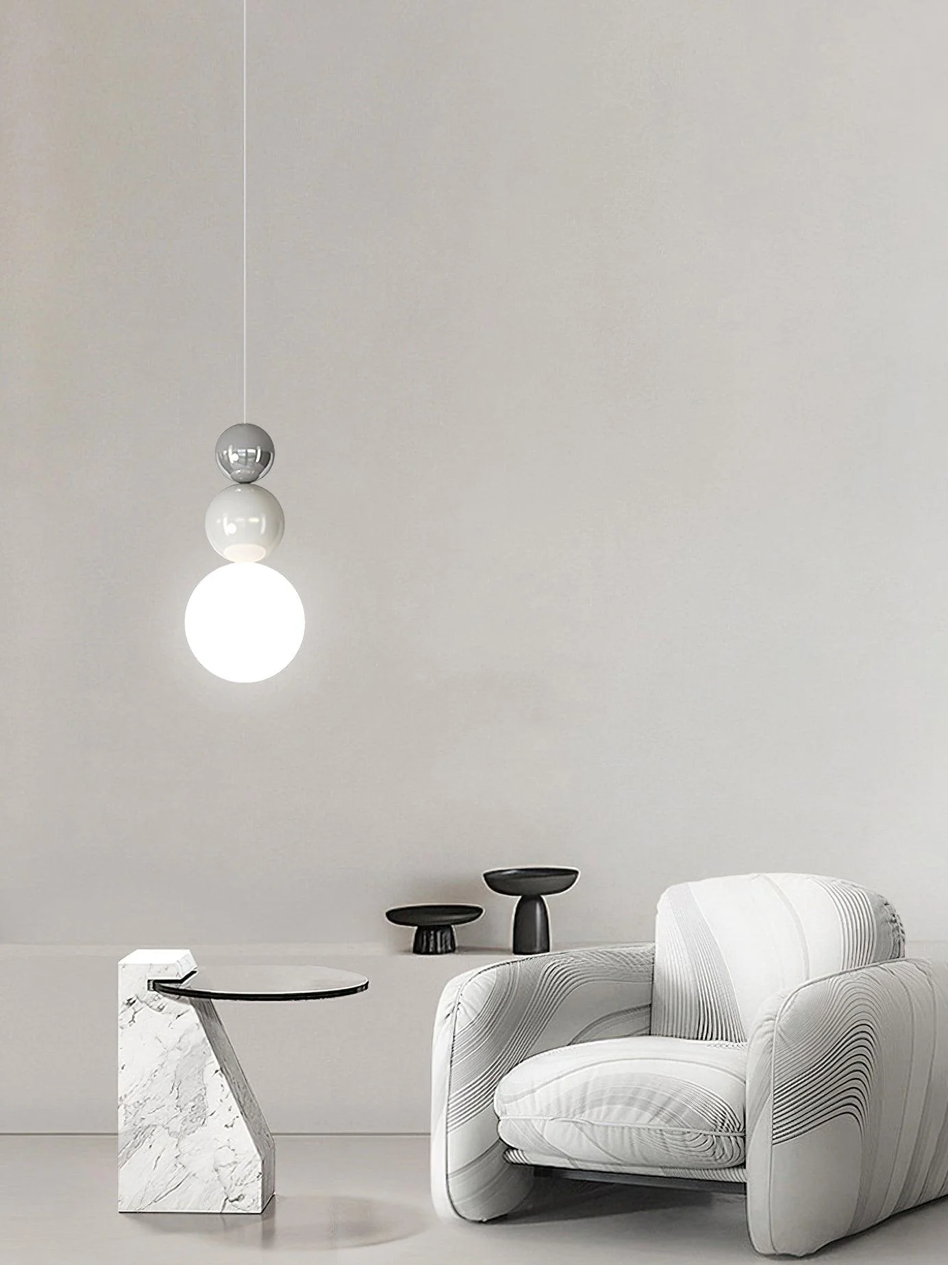 Orbis Three Ball Pendant Lamp - Image 12