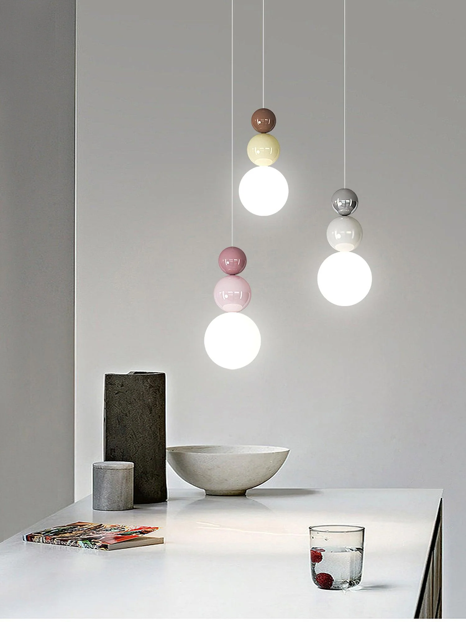 Orbis Three Ball Pendant Lamp - Image 4