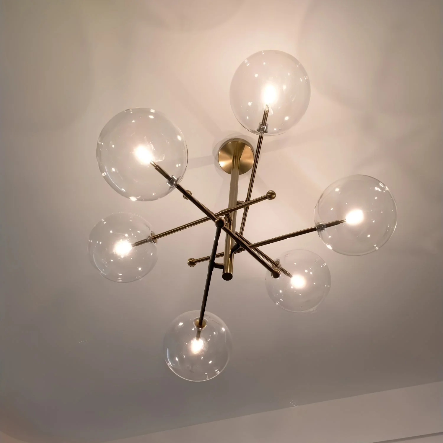 Orbit Contemporary Glass Chandelier - Image 10