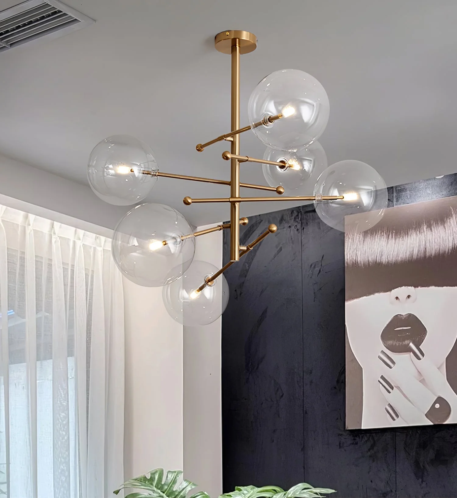 Orbit Contemporary Glass Chandelier - Image 16