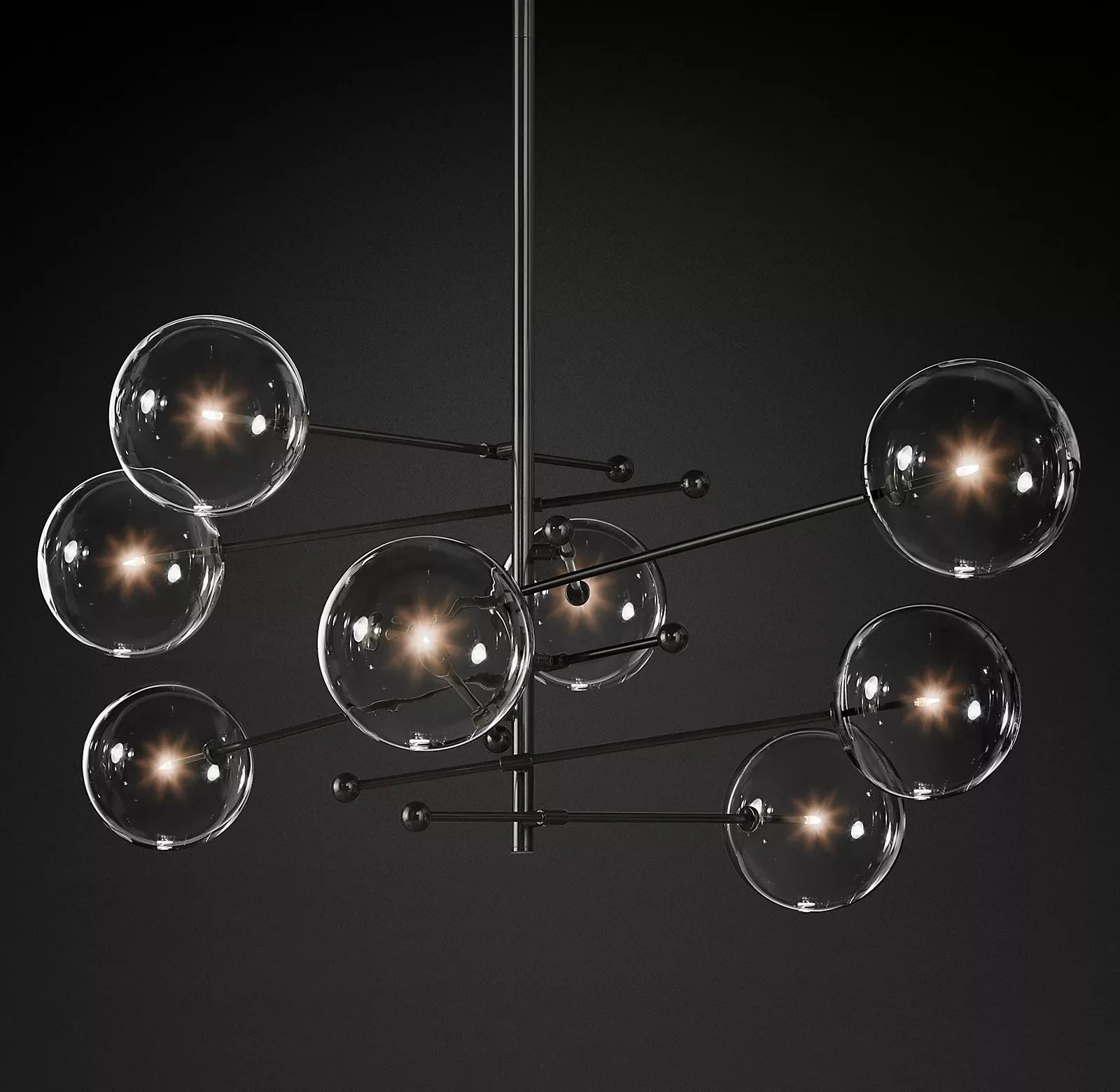 Orbit Contemporary Glass Chandelier - Image 21