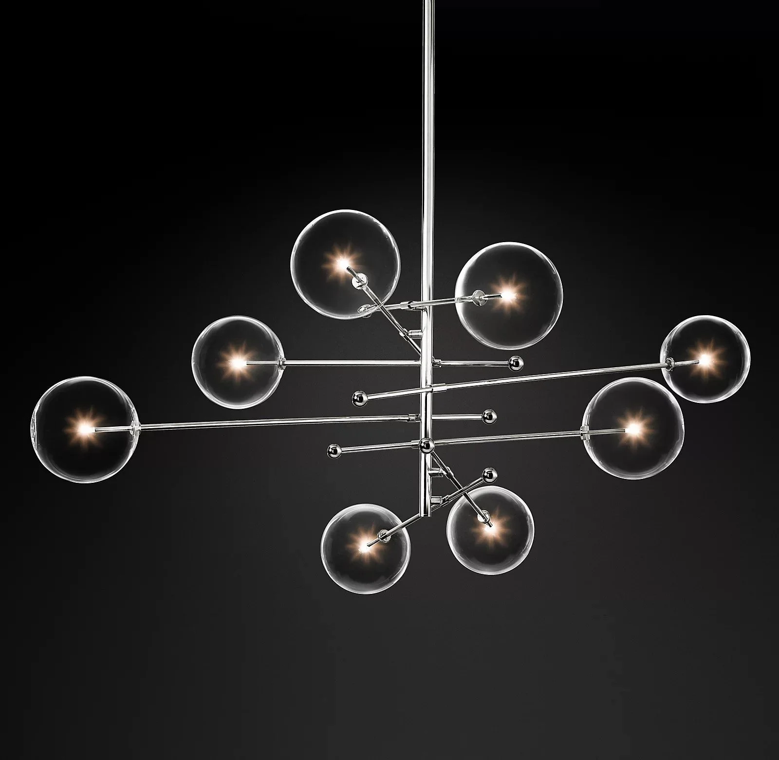 Orbit Contemporary Glass Chandelier - Image 24