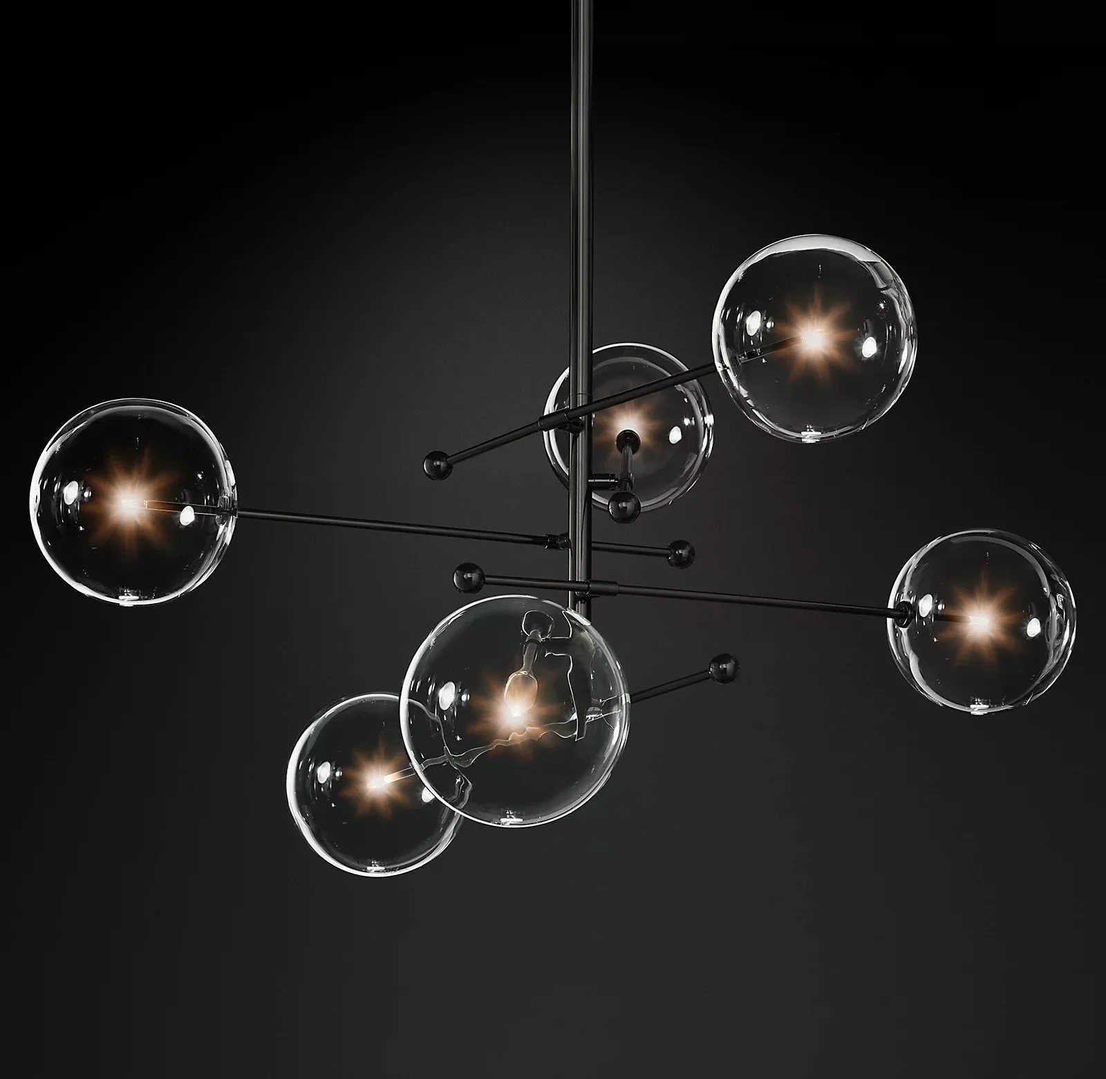 Orbit Contemporary Glass Chandelier - Image 25