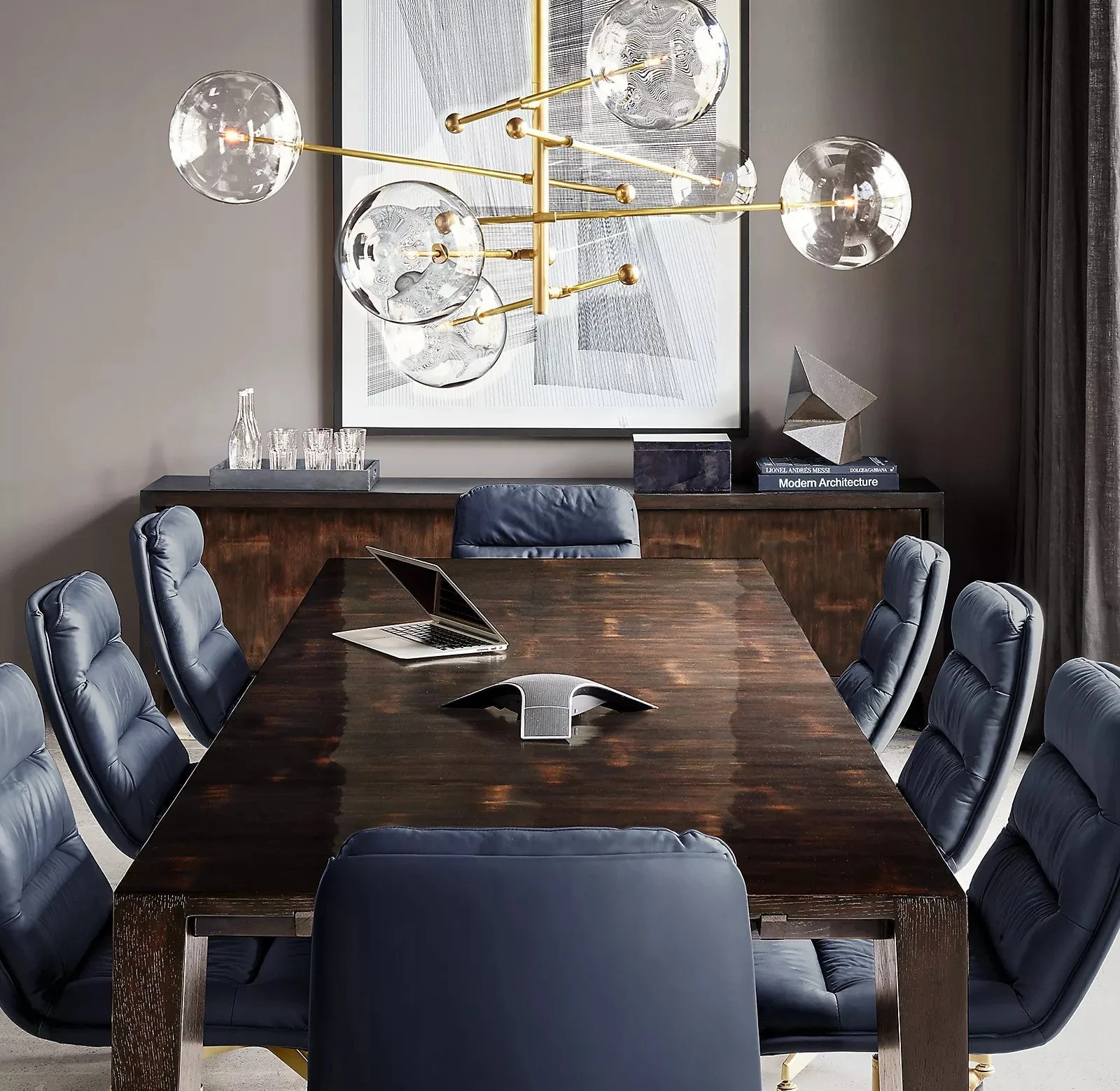 Orbit Contemporary Glass Chandelier - Image 28