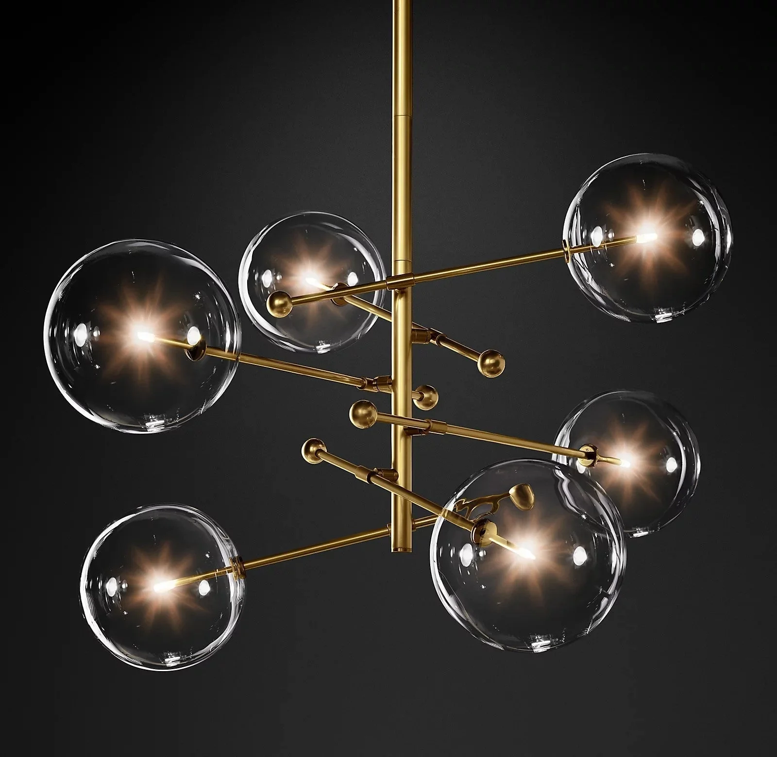 Orbit Contemporary Glass Chandelier - Image 29