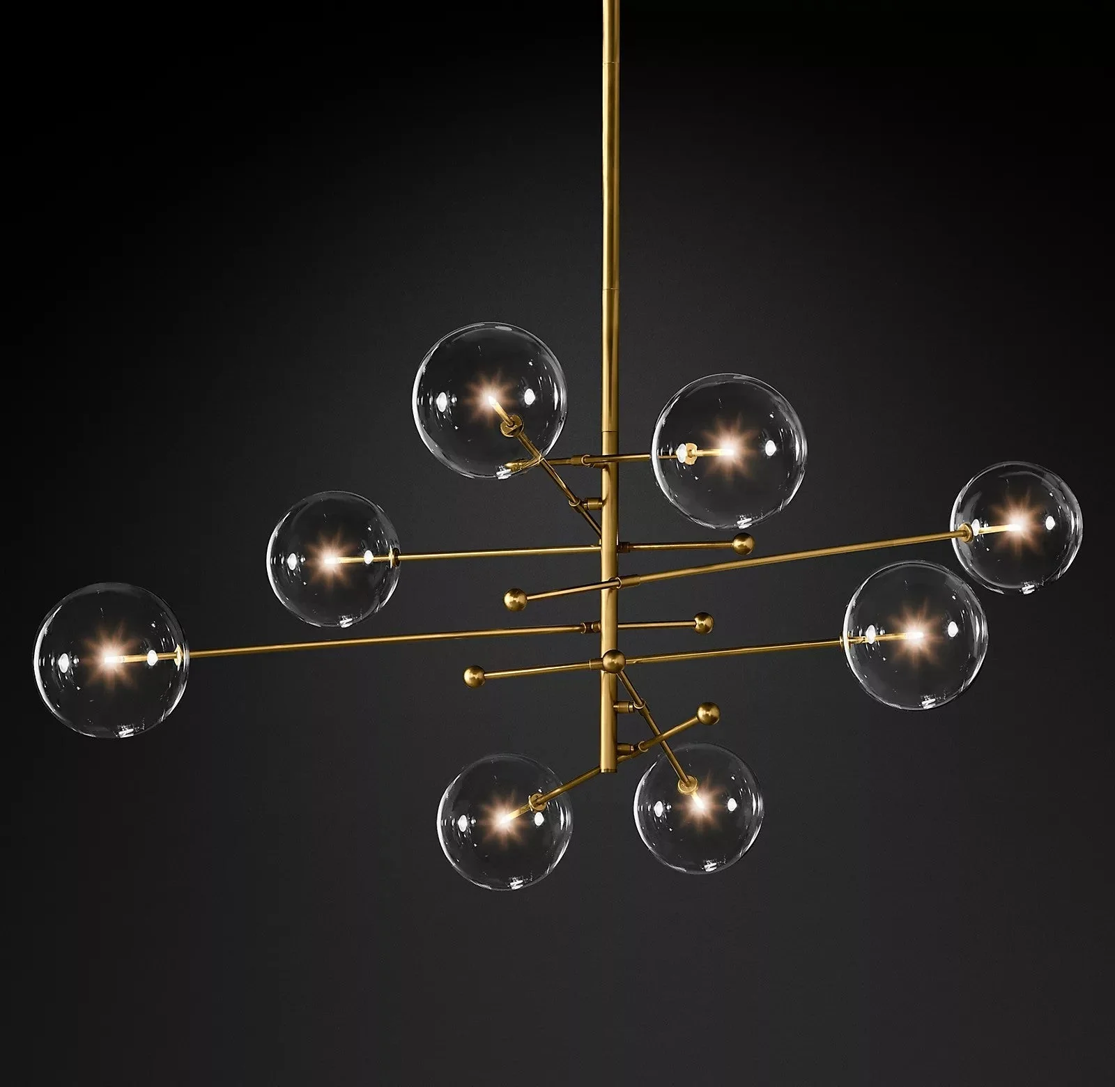 Orbit Contemporary Glass Chandelier - Image 30