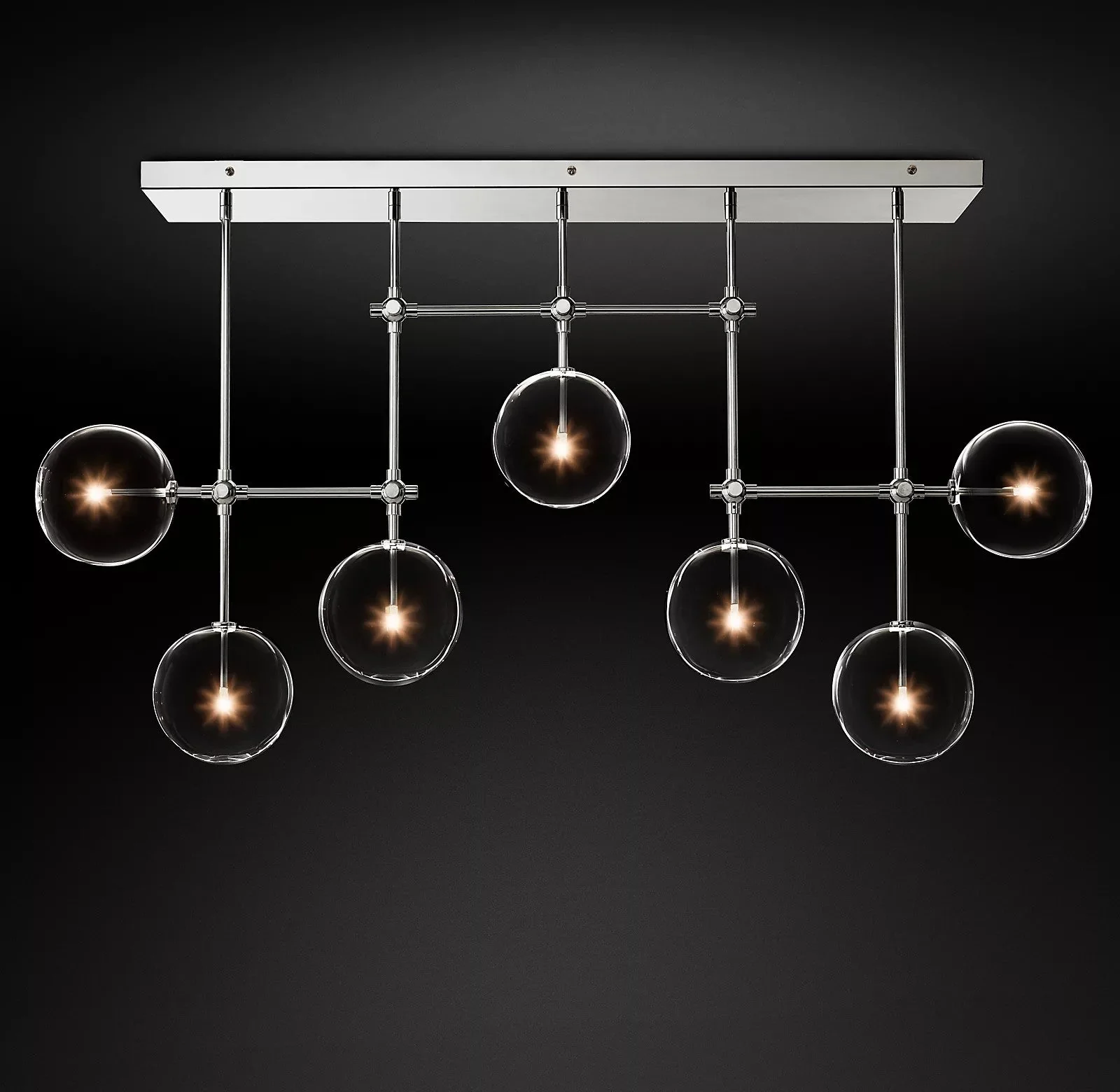 Orbit Contemporary Glass Chandelier - Image 32
