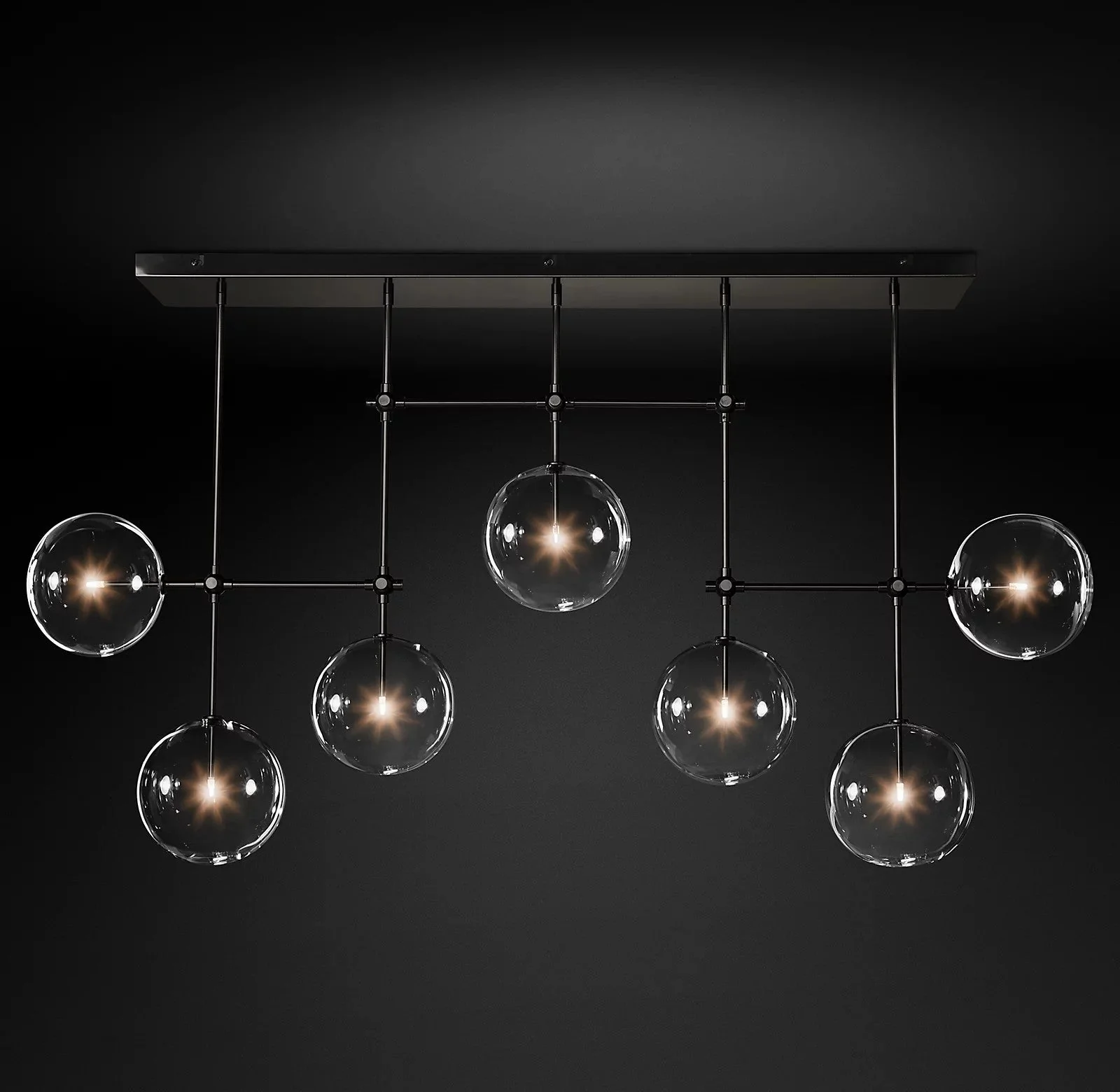 Orbit Contemporary Glass Chandelier - Image 33