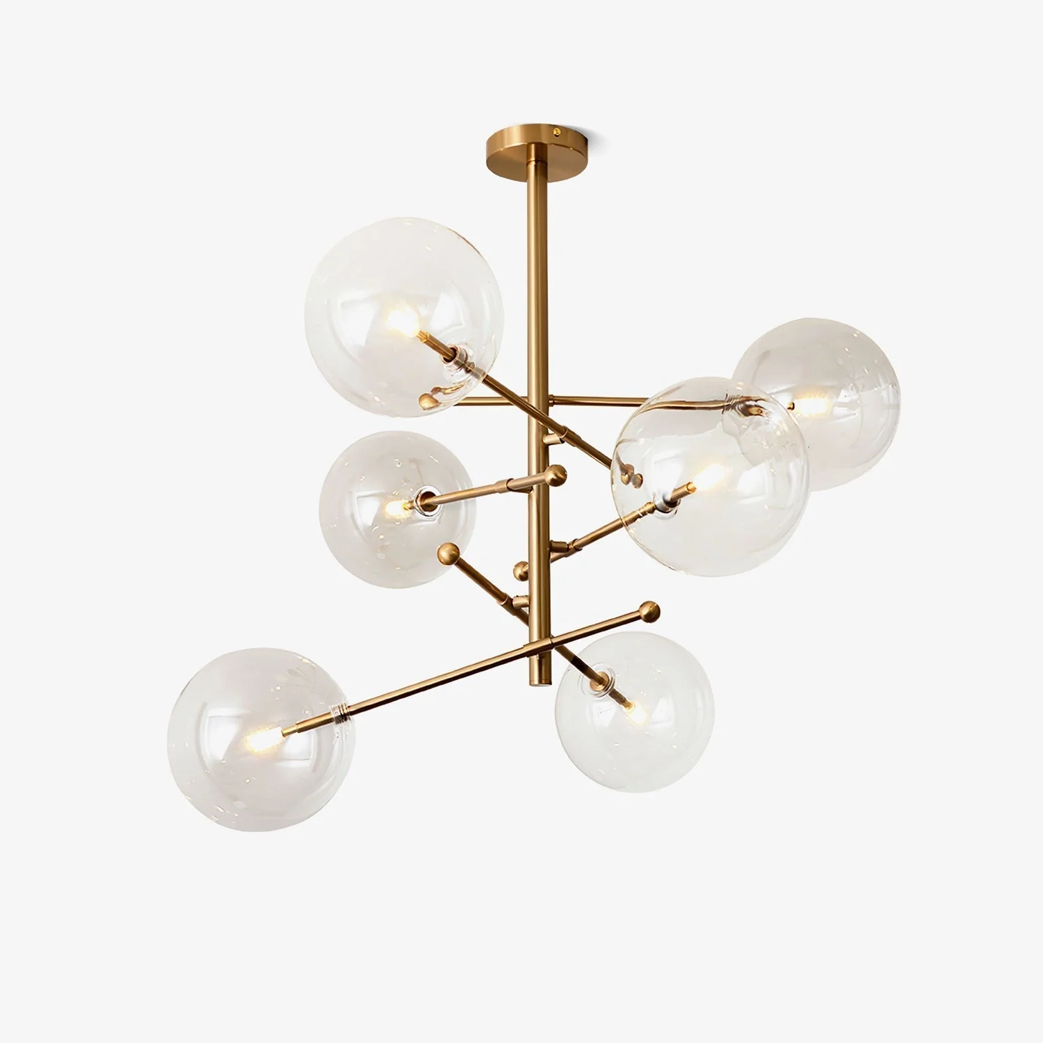 Orbit Contemporary Glass Chandelier - Image 37