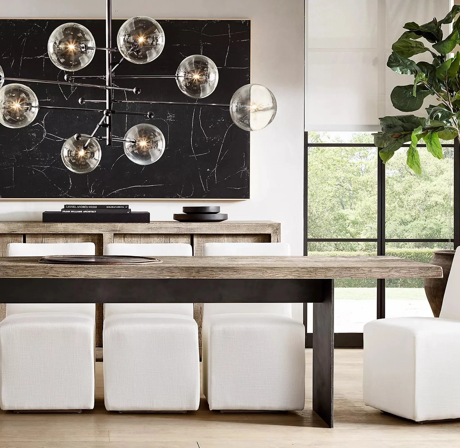 Orbit Contemporary Glass Chandelier - Image 40