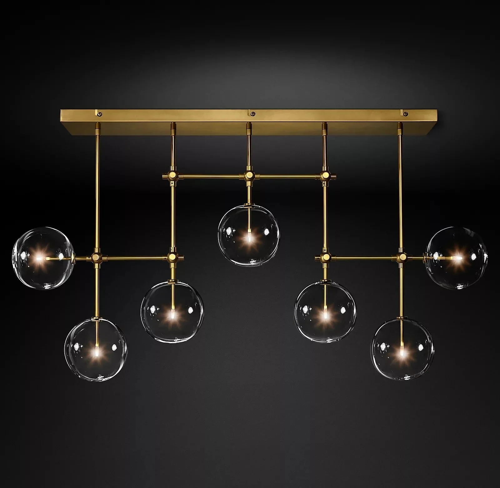 Orbit Contemporary Glass Chandelier - Image 47