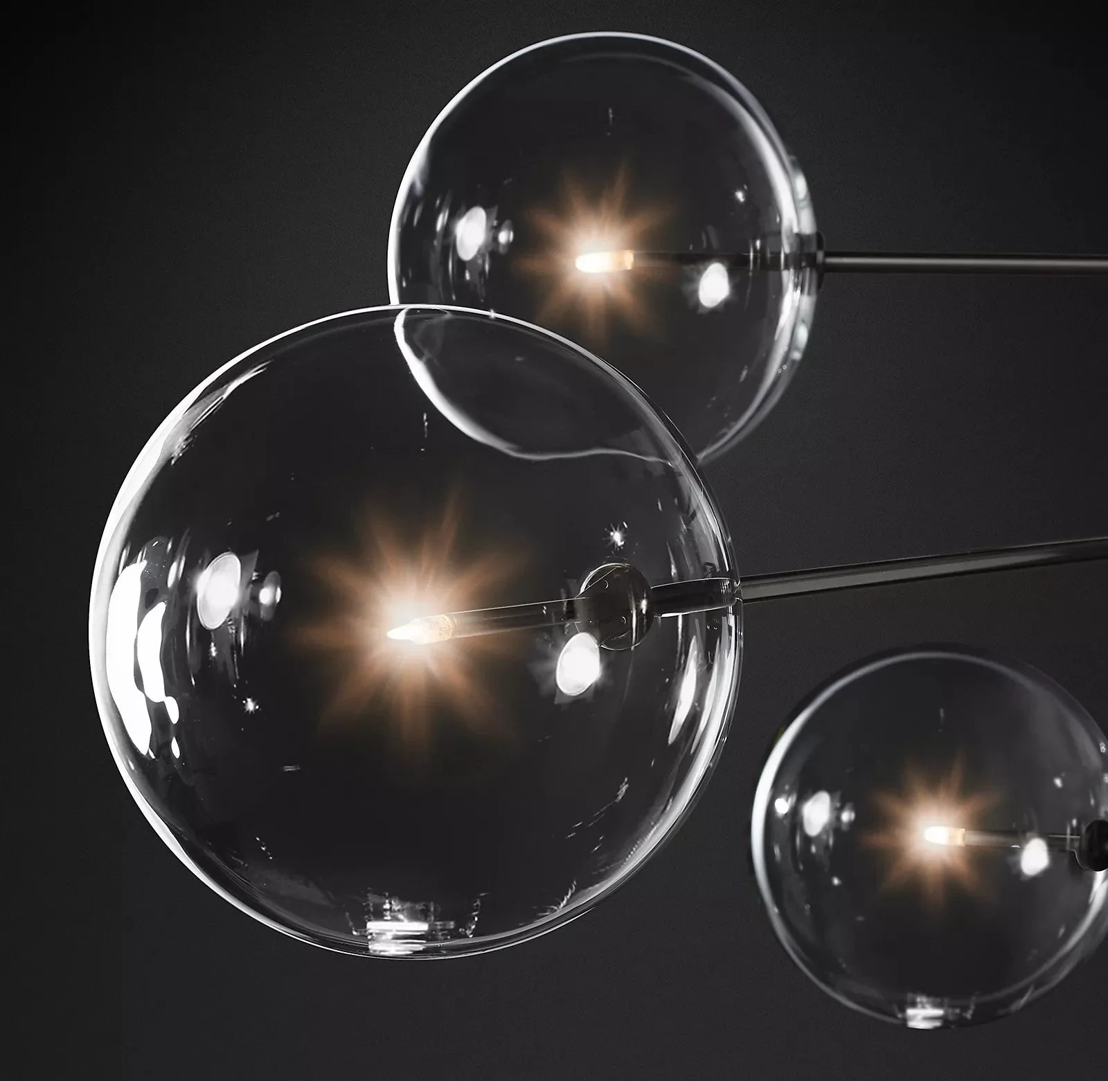 Orbit Contemporary Glass Chandelier - Image 5