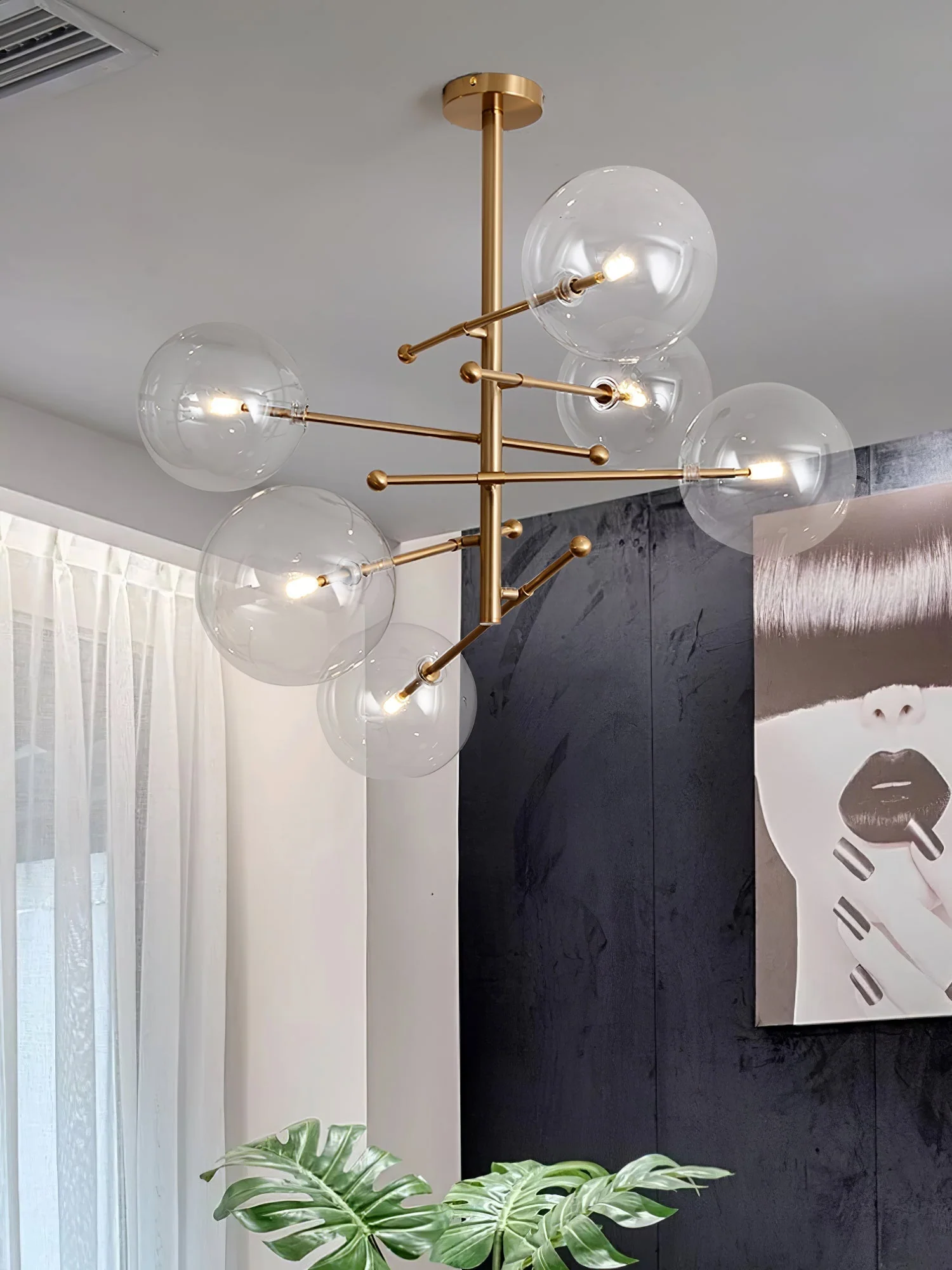 Orbit Contemporary Glass Chandelier - Image 52