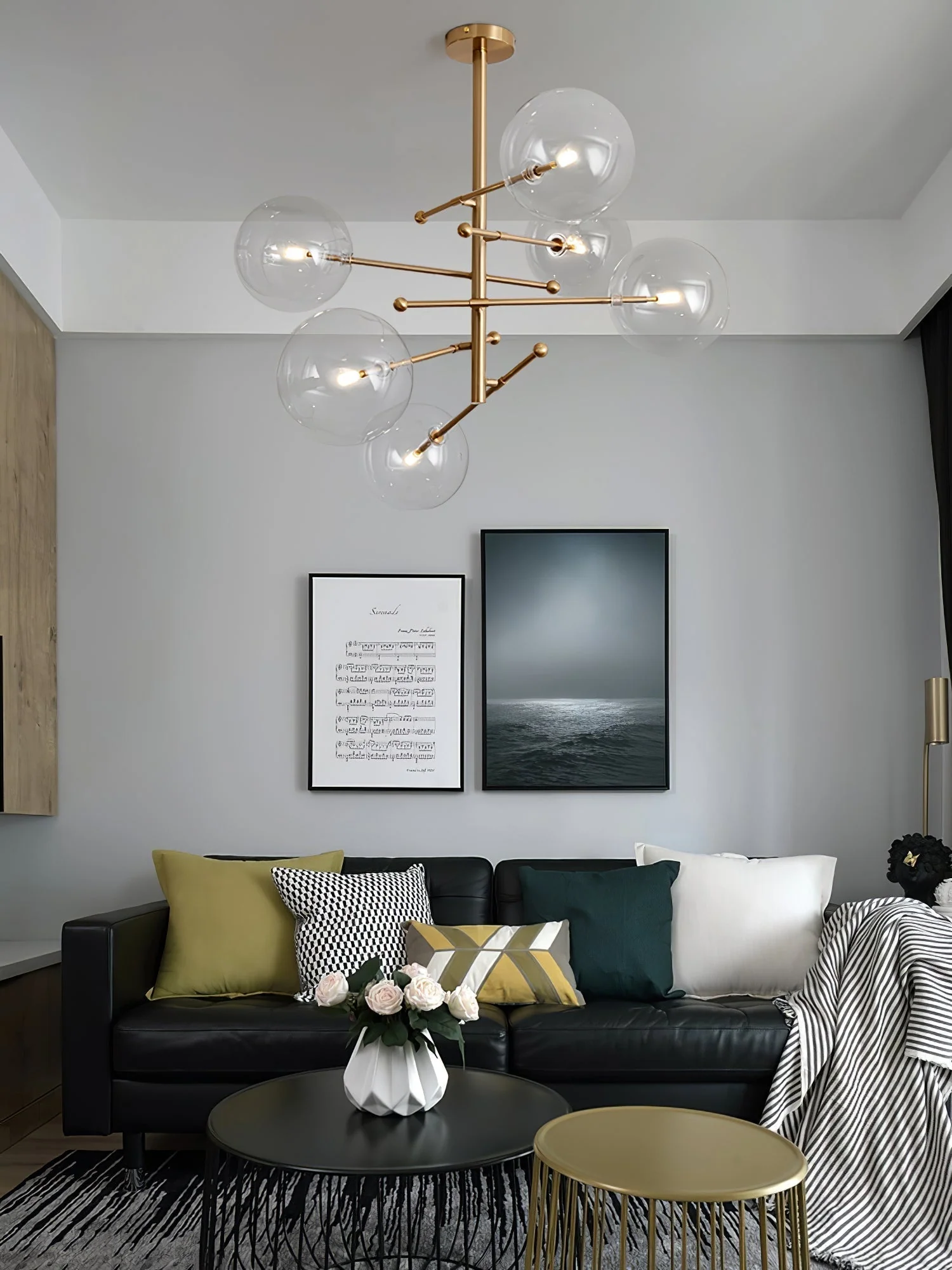 Orbit Contemporary Glass Chandelier - Image 8