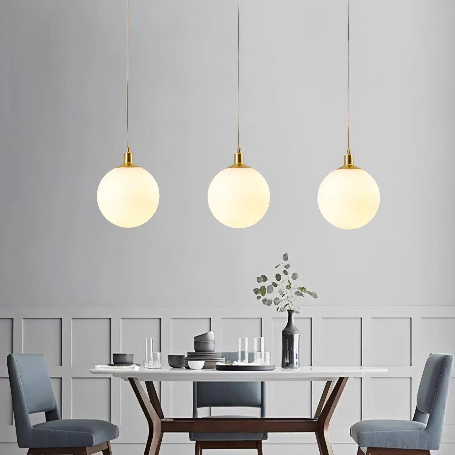 Orbita Minimalist Brass Pendant Light - Image 41
