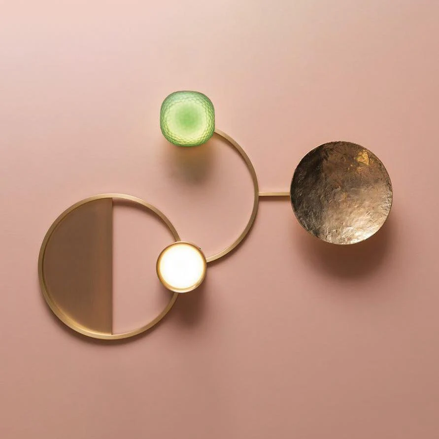 Orbiten Brass & Glass Modern Wall Lamp - Image 12