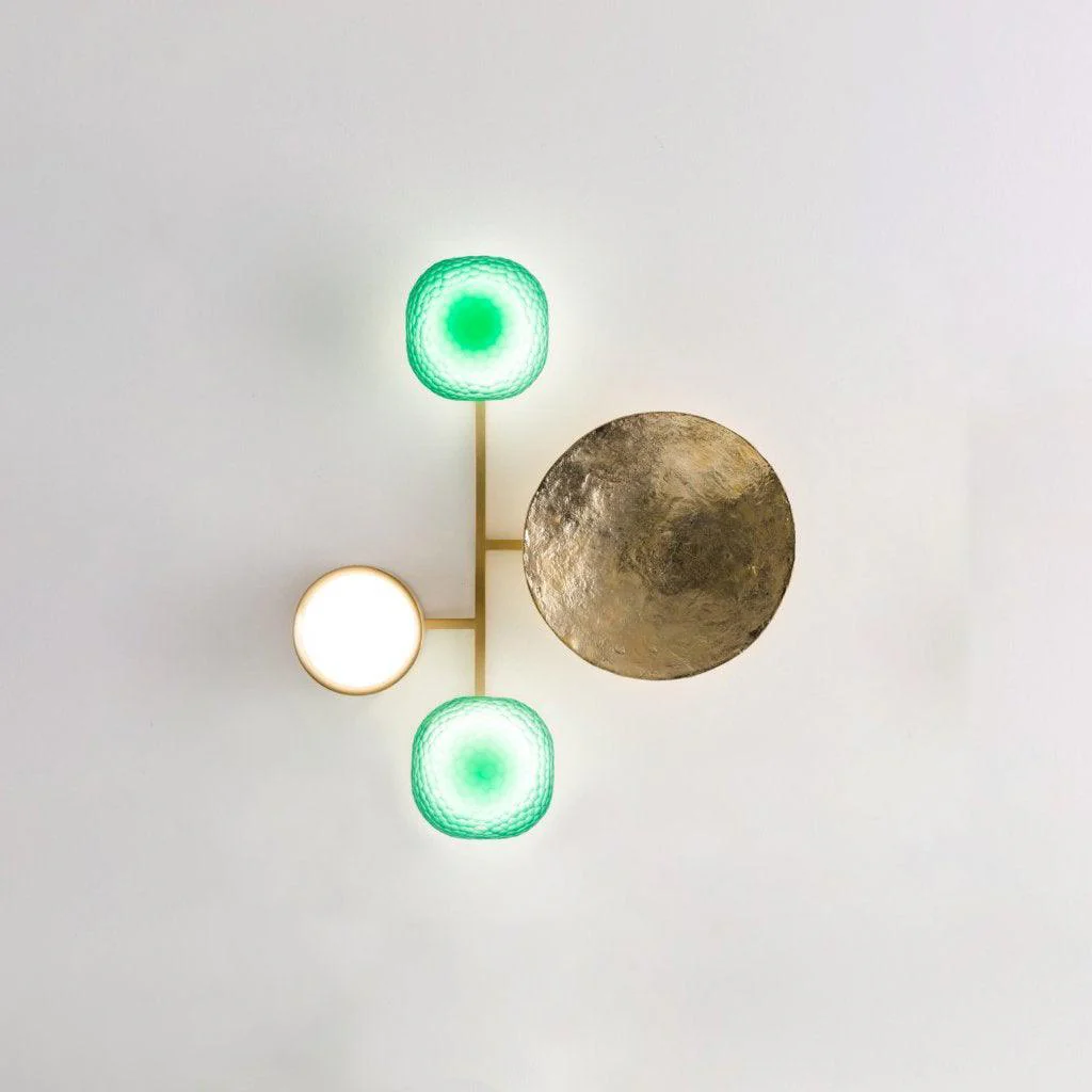 Orbiten Brass & Glass Modern Wall Lamp - Image 13