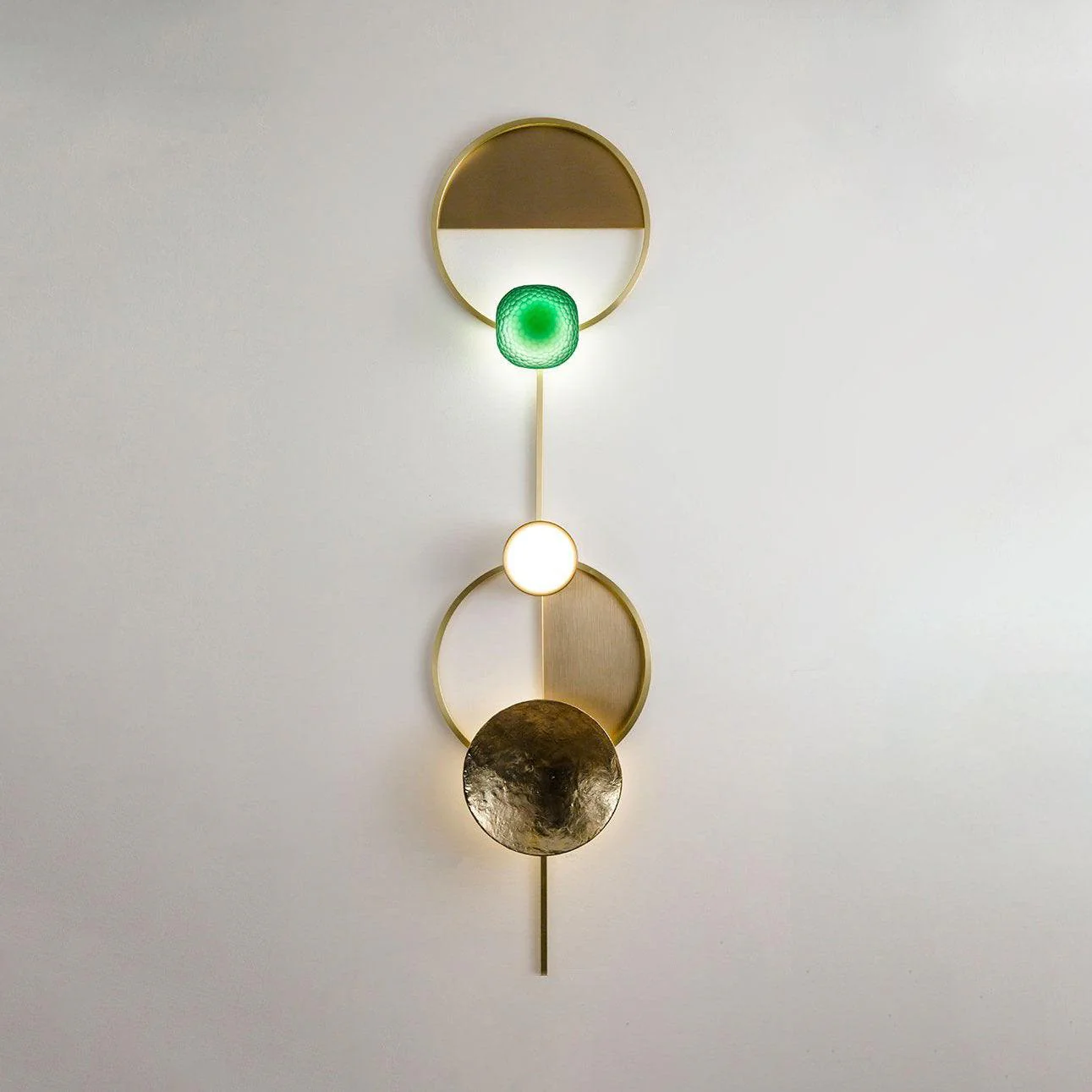 Orbiten Brass & Glass Modern Wall Lamp - Image 21