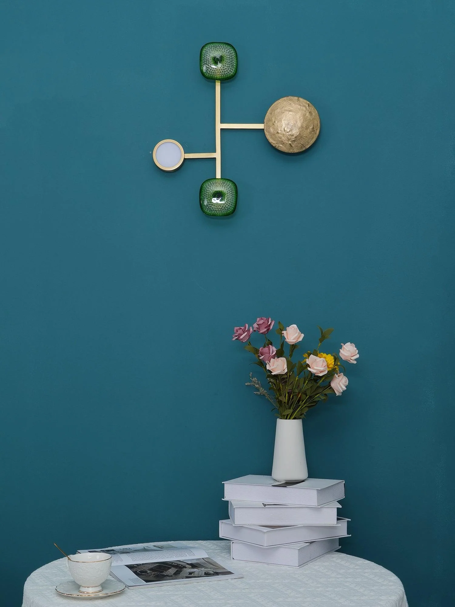 Orbiten Brass & Glass Modern Wall Lamp - Image 24