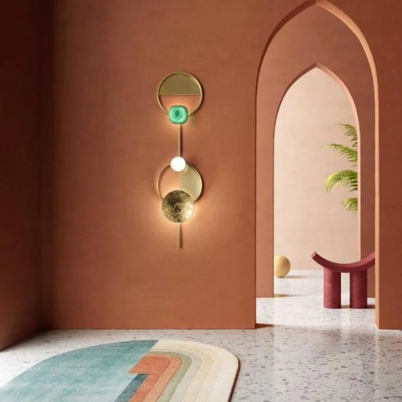 Orbiten Brass & Glass Modern Wall Lamp - Image 26
