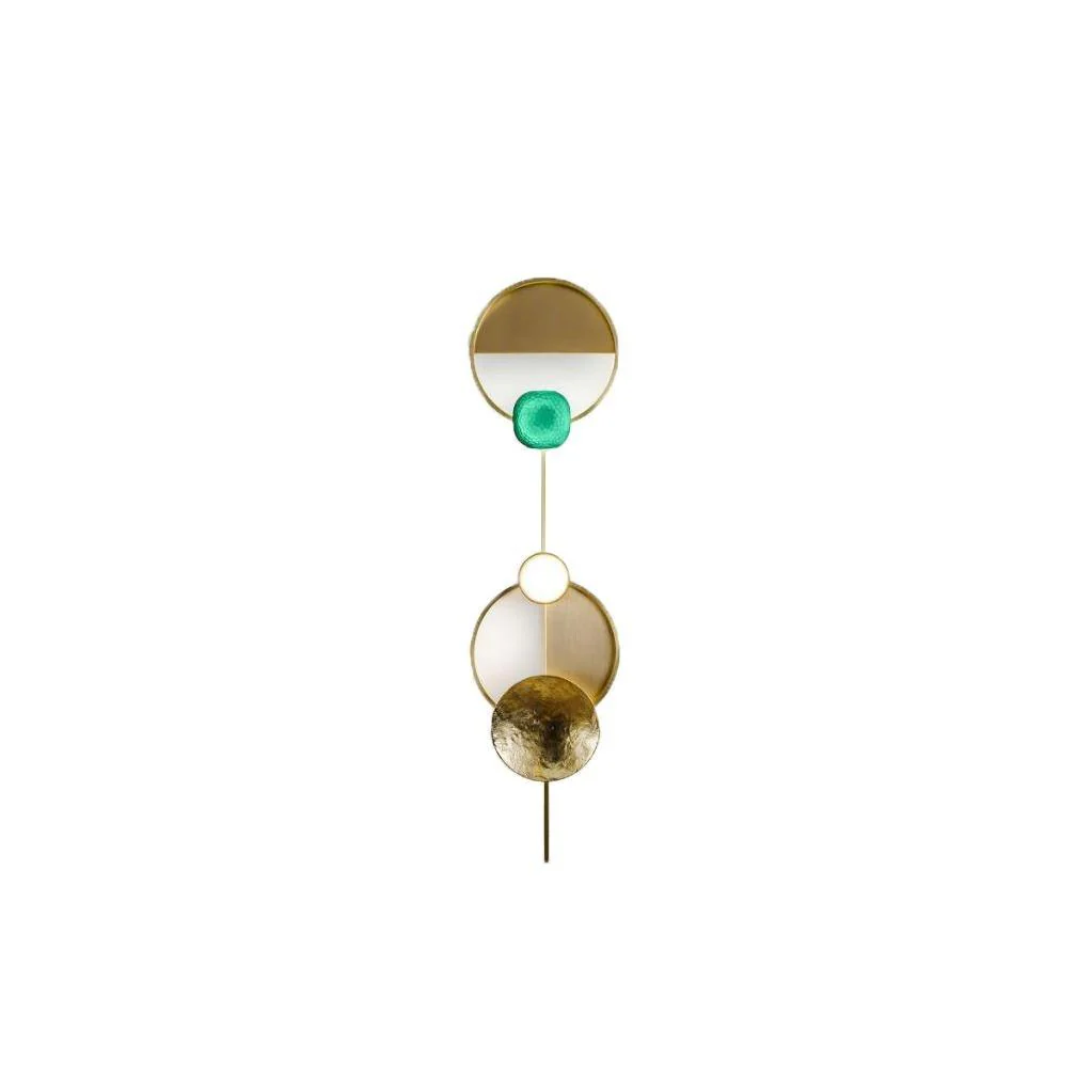Orbiten Brass & Glass Modern Wall Lamp - Image 29