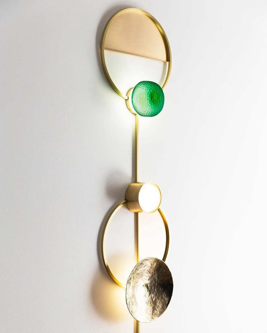 Orbiten Brass & Glass Modern Wall Lamp - Image 31
