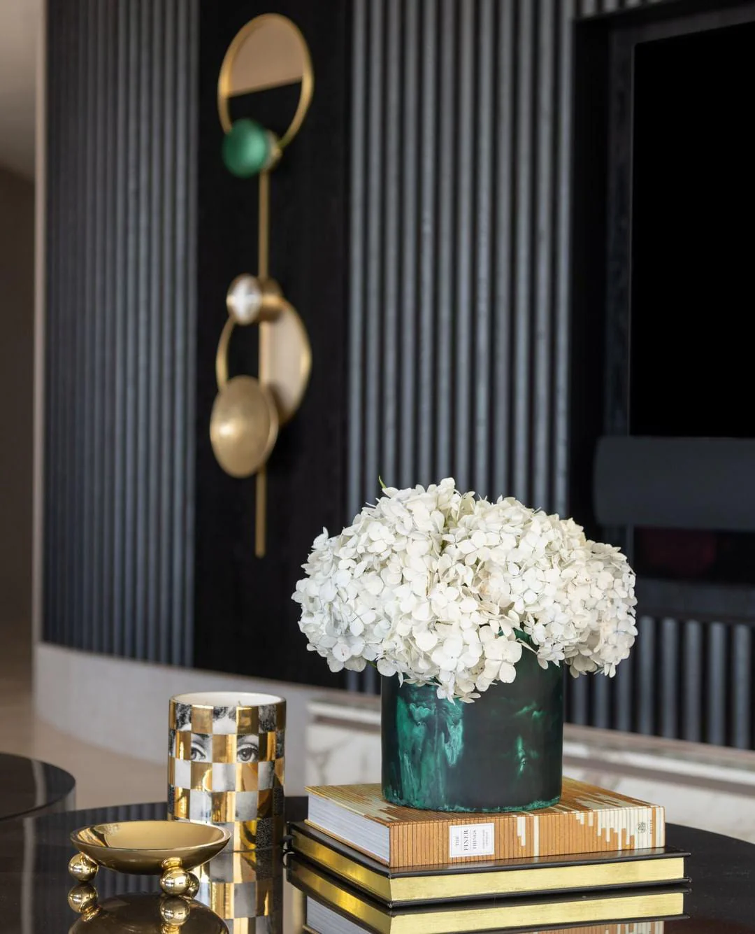 Orbiten Brass & Glass Modern Wall Lamp - Image 5