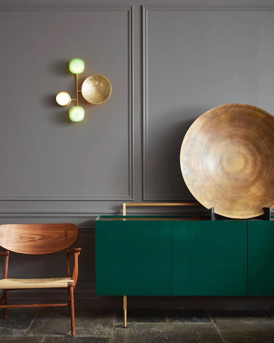 Orbiten Brass & Glass Modern Wall Lamp - Image 7