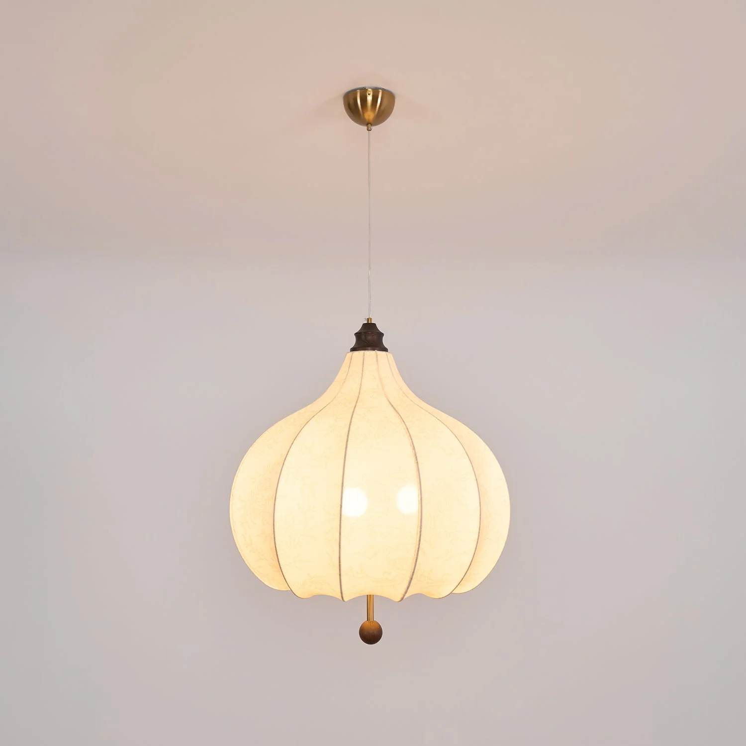 Orbitio Fabric Wood Pendant Light - Image 26