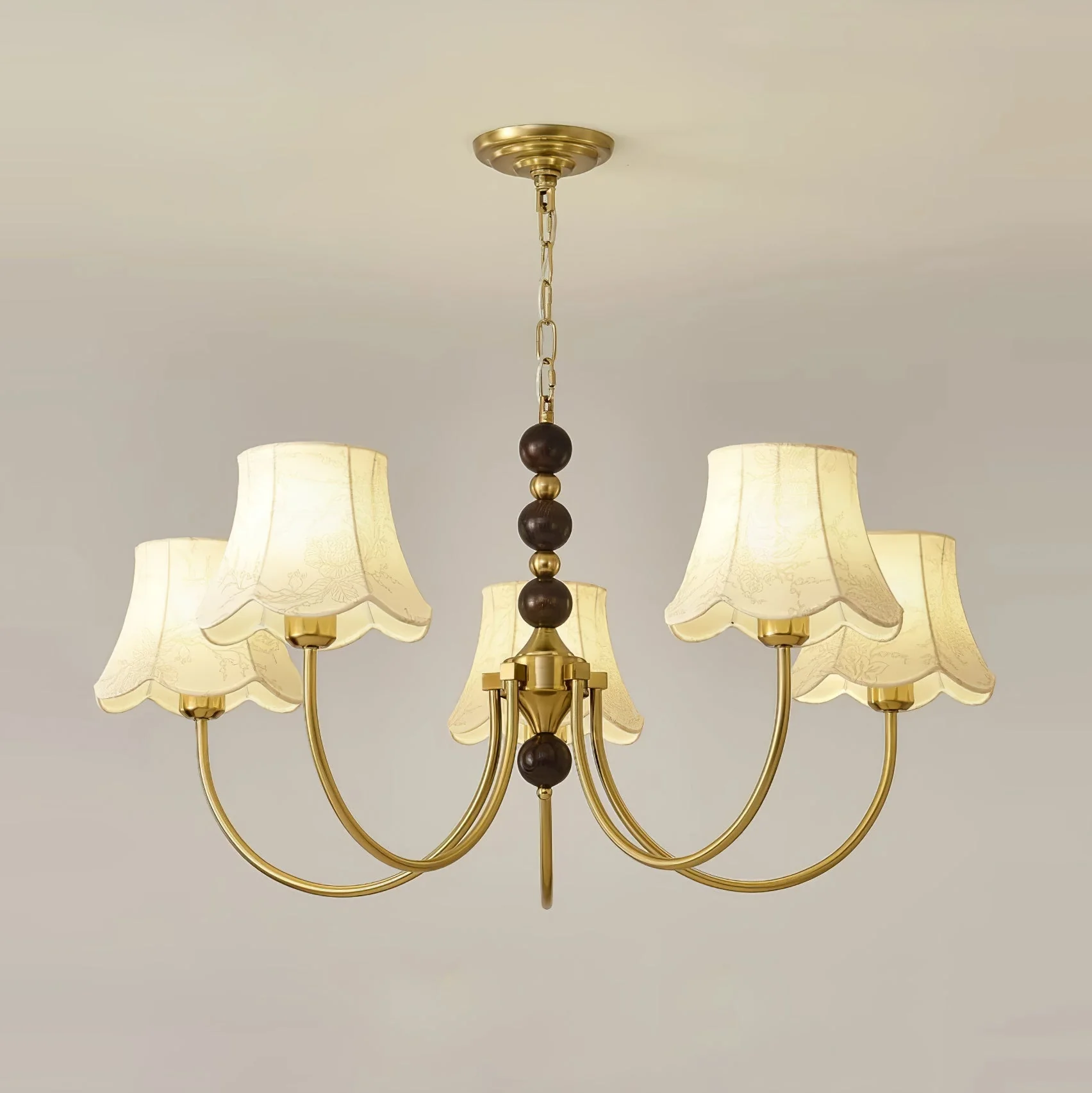Orchid Chandelier Fabric Golden - Image 7