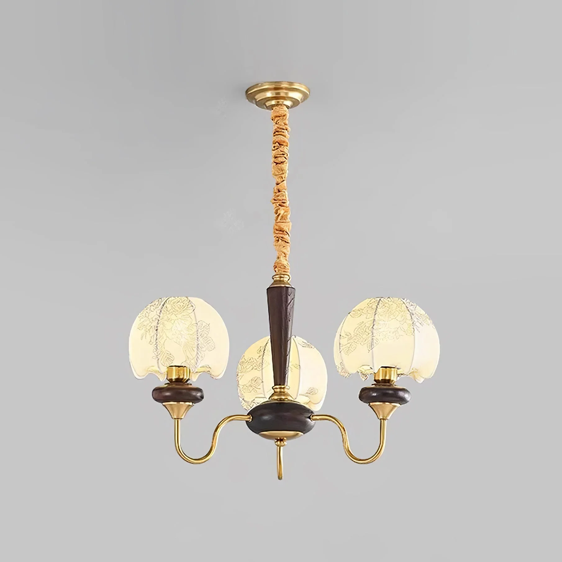 Orchid Vintage Fabric Chandelier - Image 17