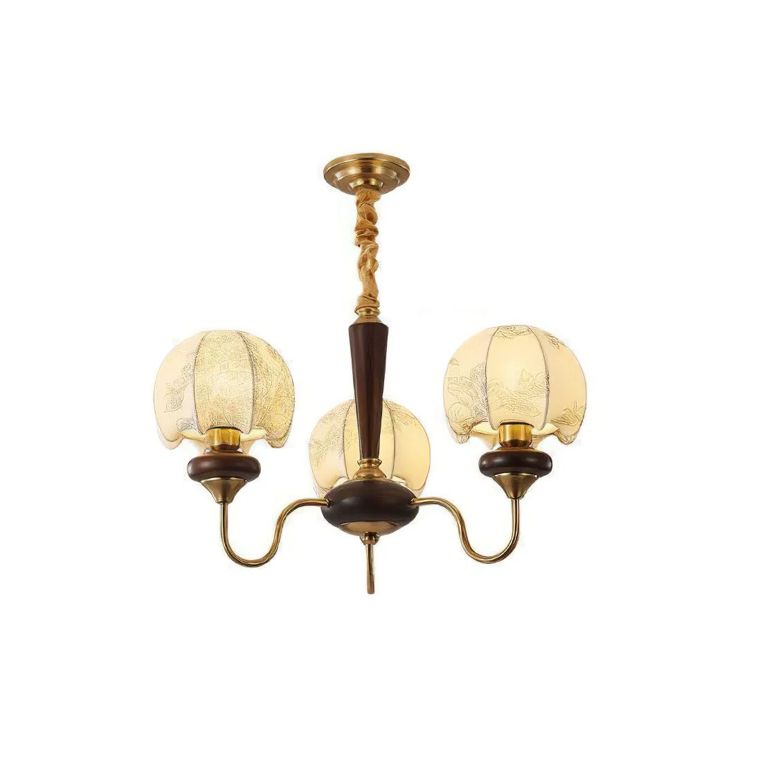 Orchid Vintage Fabric Chandelier - Image 19
