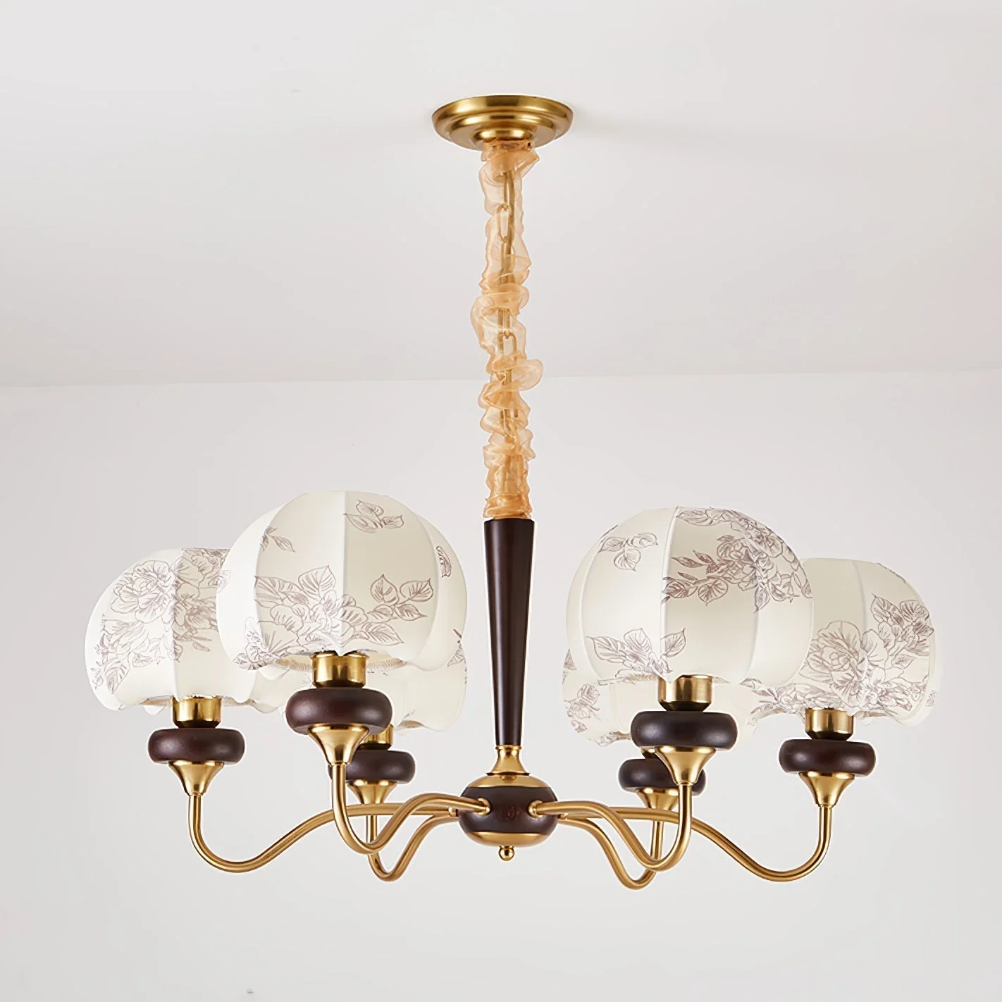 Orchid Vintage Fabric Chandelier - Image 22