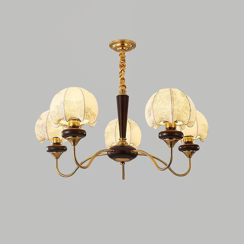 Orchid Vintage Fabric Chandelier - Image 23