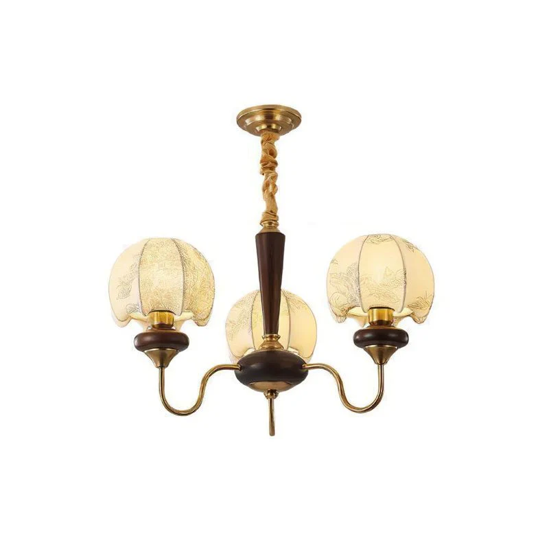 Orchid Vintage Fabric Chandelier - Image 27