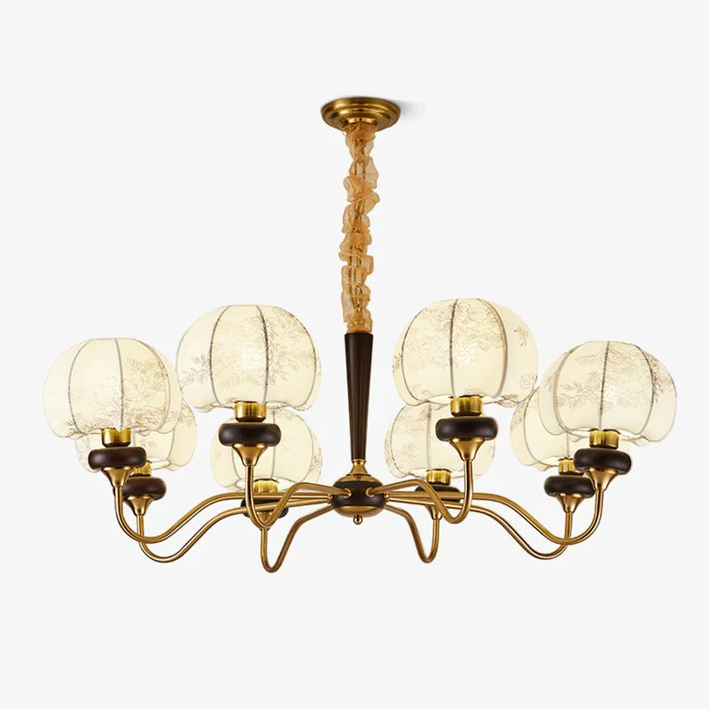 Orchid Vintage Fabric Chandelier - Image 31