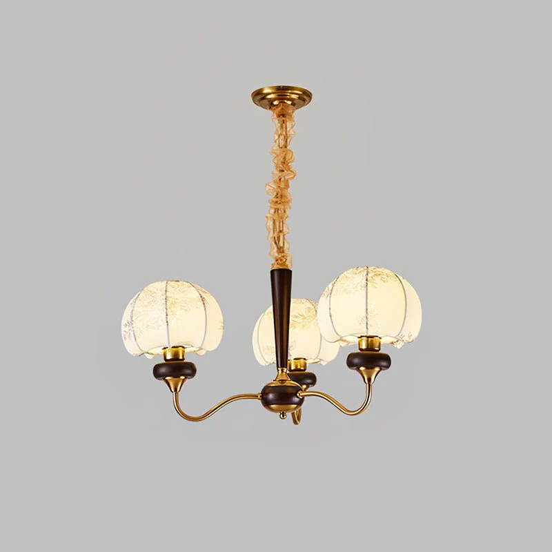 Orchid Vintage Fabric Chandelier - Image 34