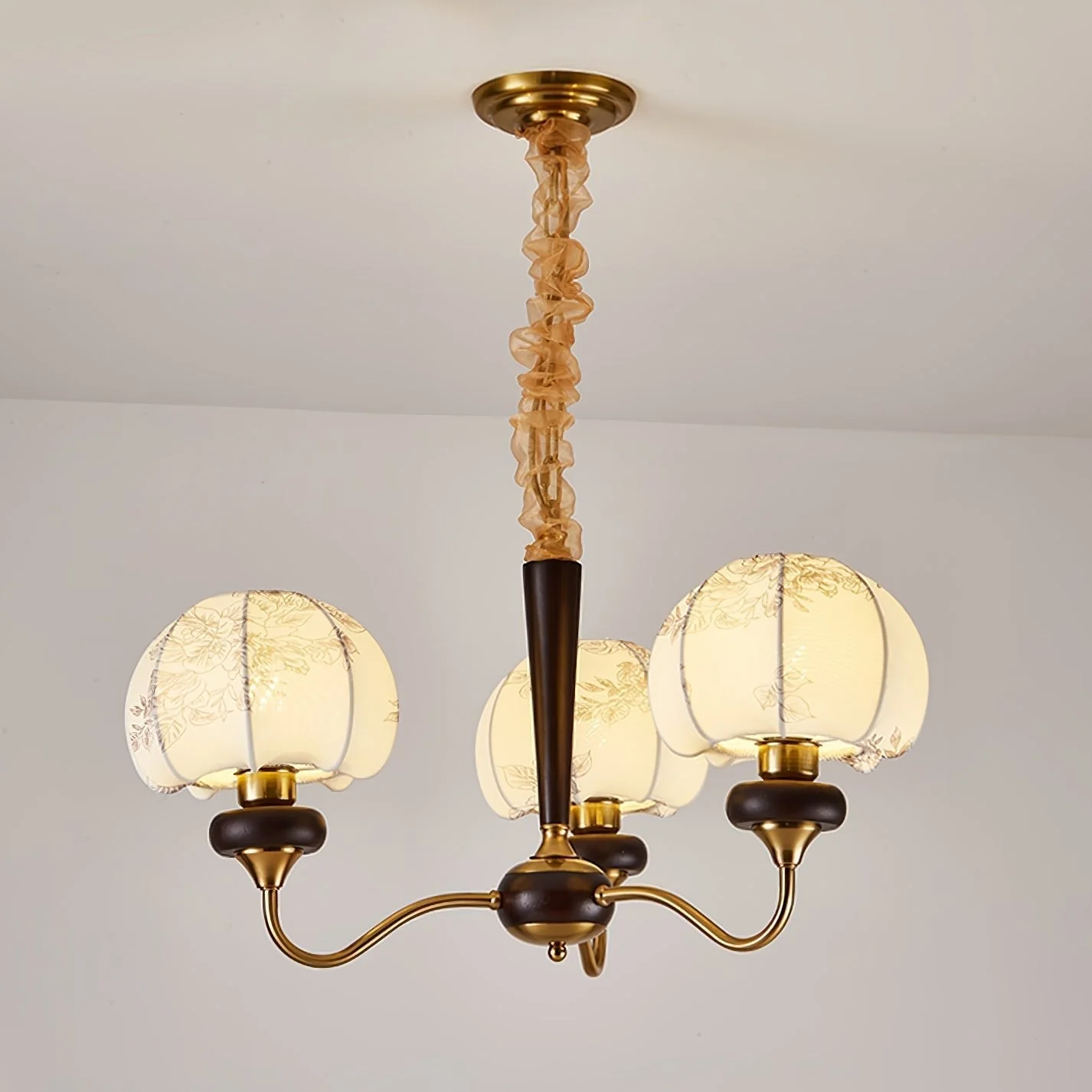 Orchid Vintage Fabric Chandelier - Image 35