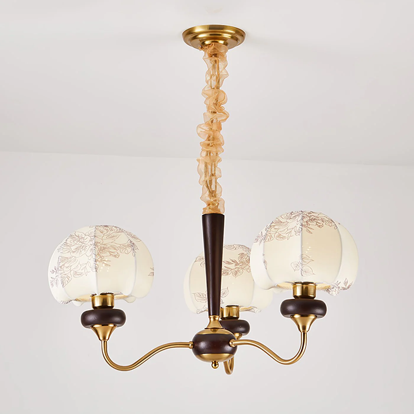 Orchid Vintage Fabric Chandelier - Image 36