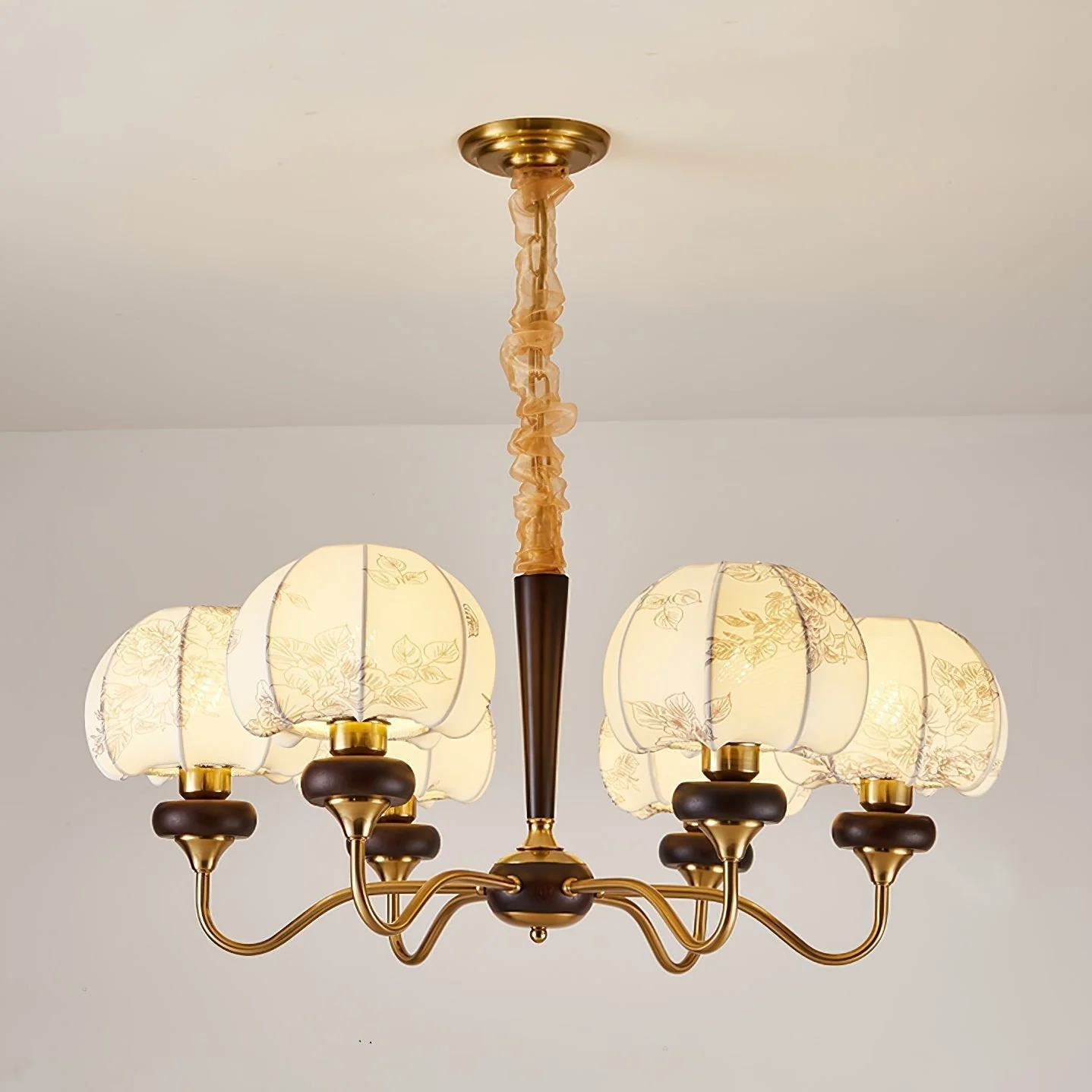 Orchid Vintage Fabric Chandelier - Image 37