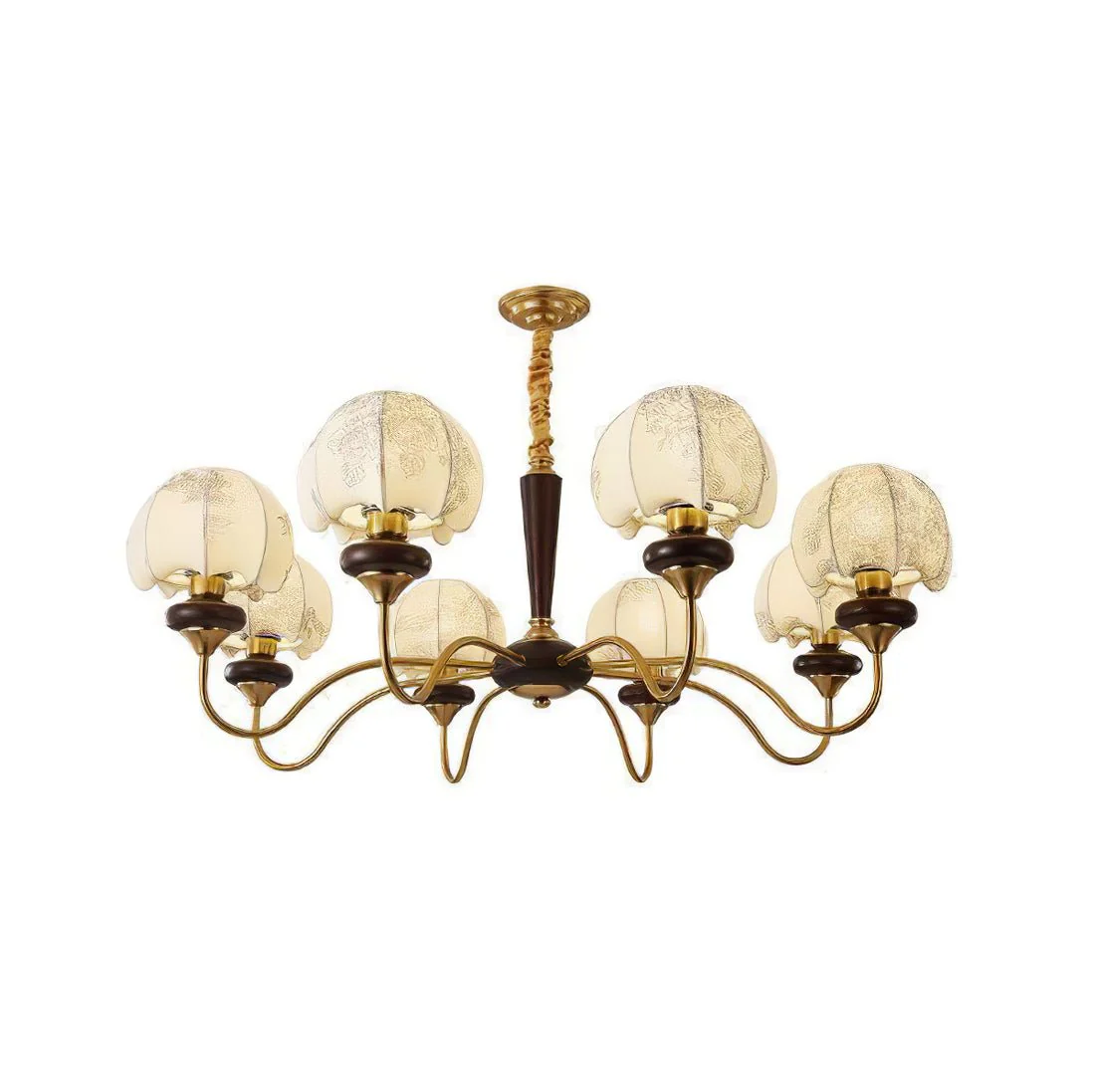 Orchid Vintage Fabric Chandelier - Image 40