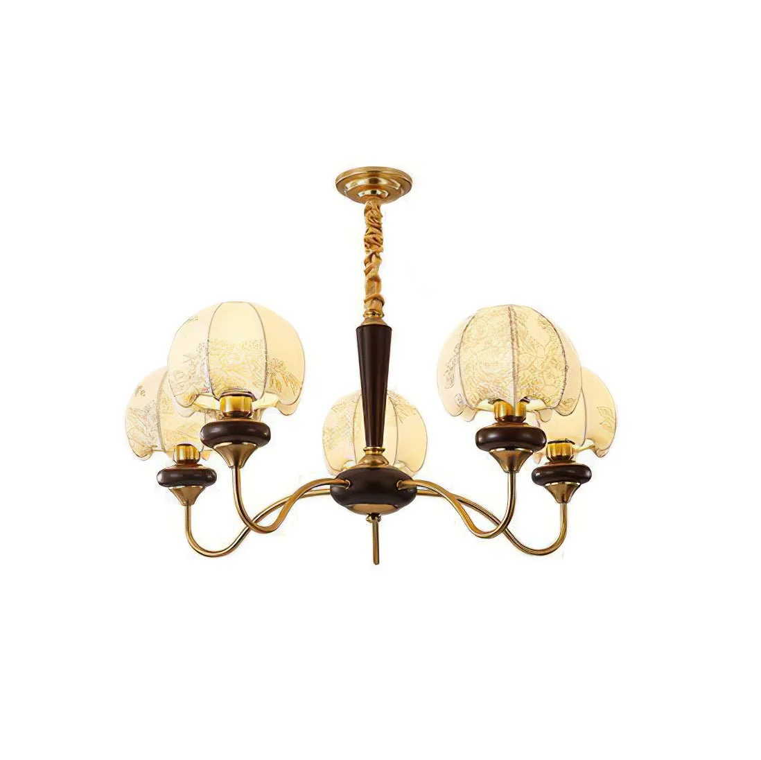 Orchid Vintage Fabric Chandelier - Image 41
