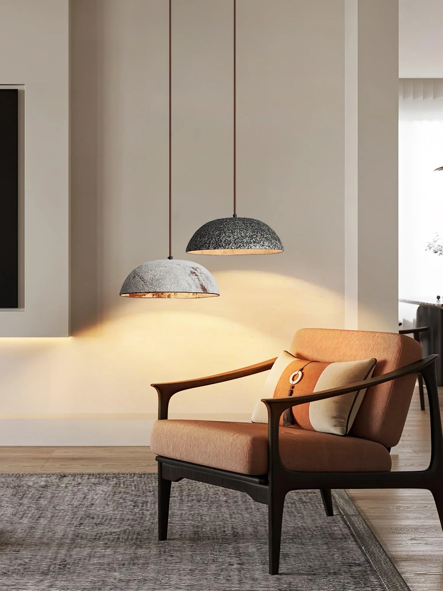 Oreliare Vintage Wood Pendant Lamp - Image 3
