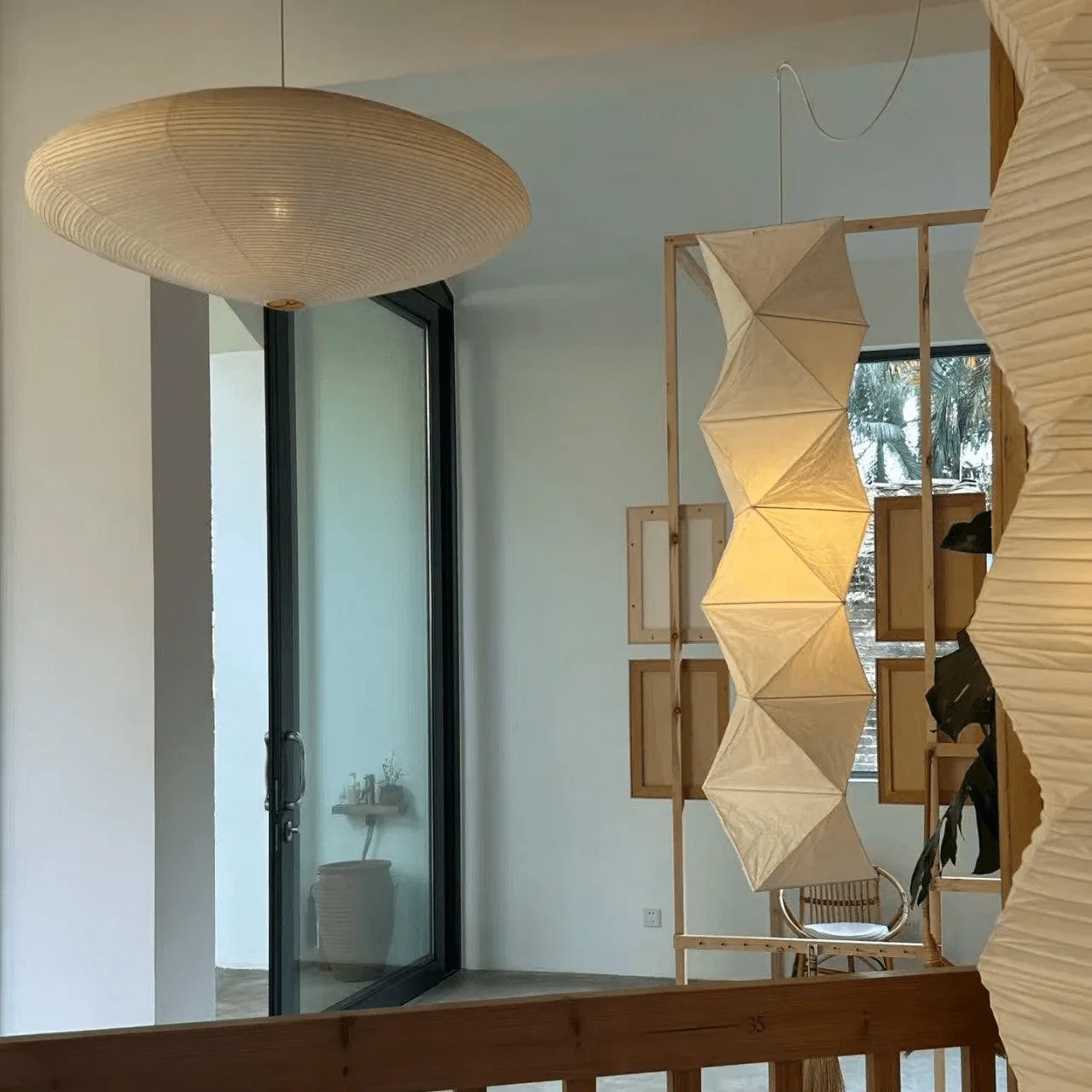 Origami Minimalist Paper Pendant Light - Image 2