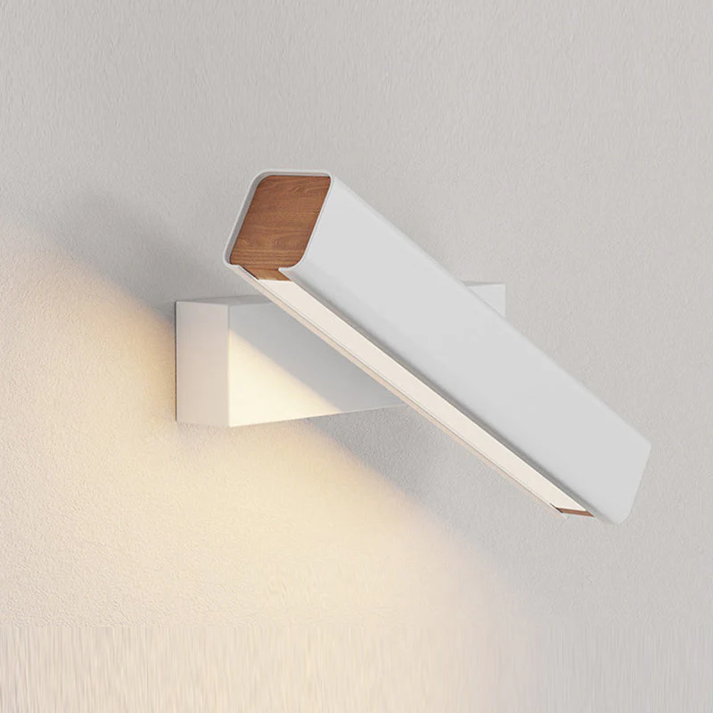 Orin Modern Rectangles Metal Rotatable Wall Lamp, Black/White - Image 15